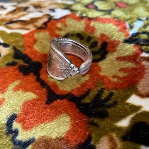 Silver, handmade, spoon ring